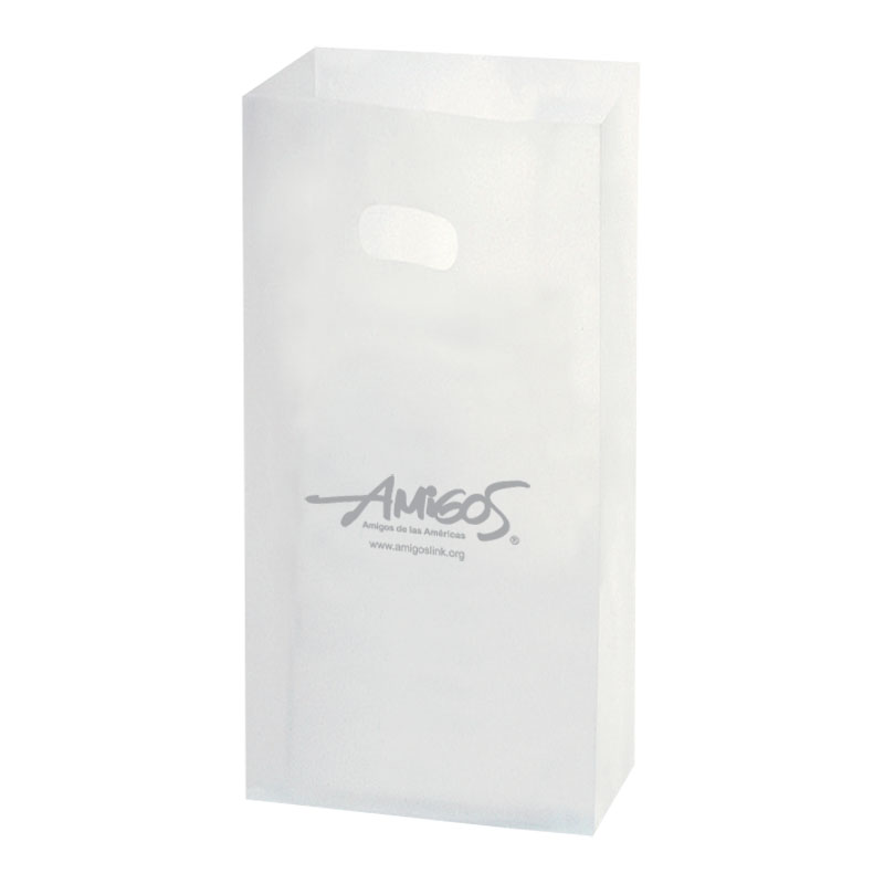 Clear Frosted Plastic Merchandise Bags - 7 x 16