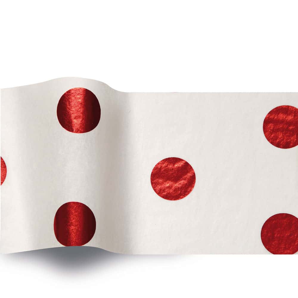 Red Spots & Stripes - Tissue Paper – The Paper Store and More
