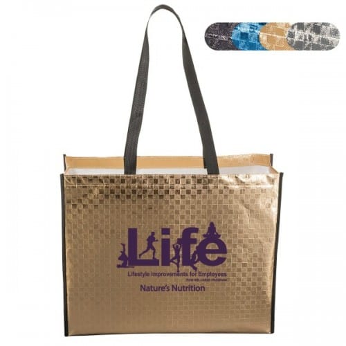 Laminated Metallic Tote Bag